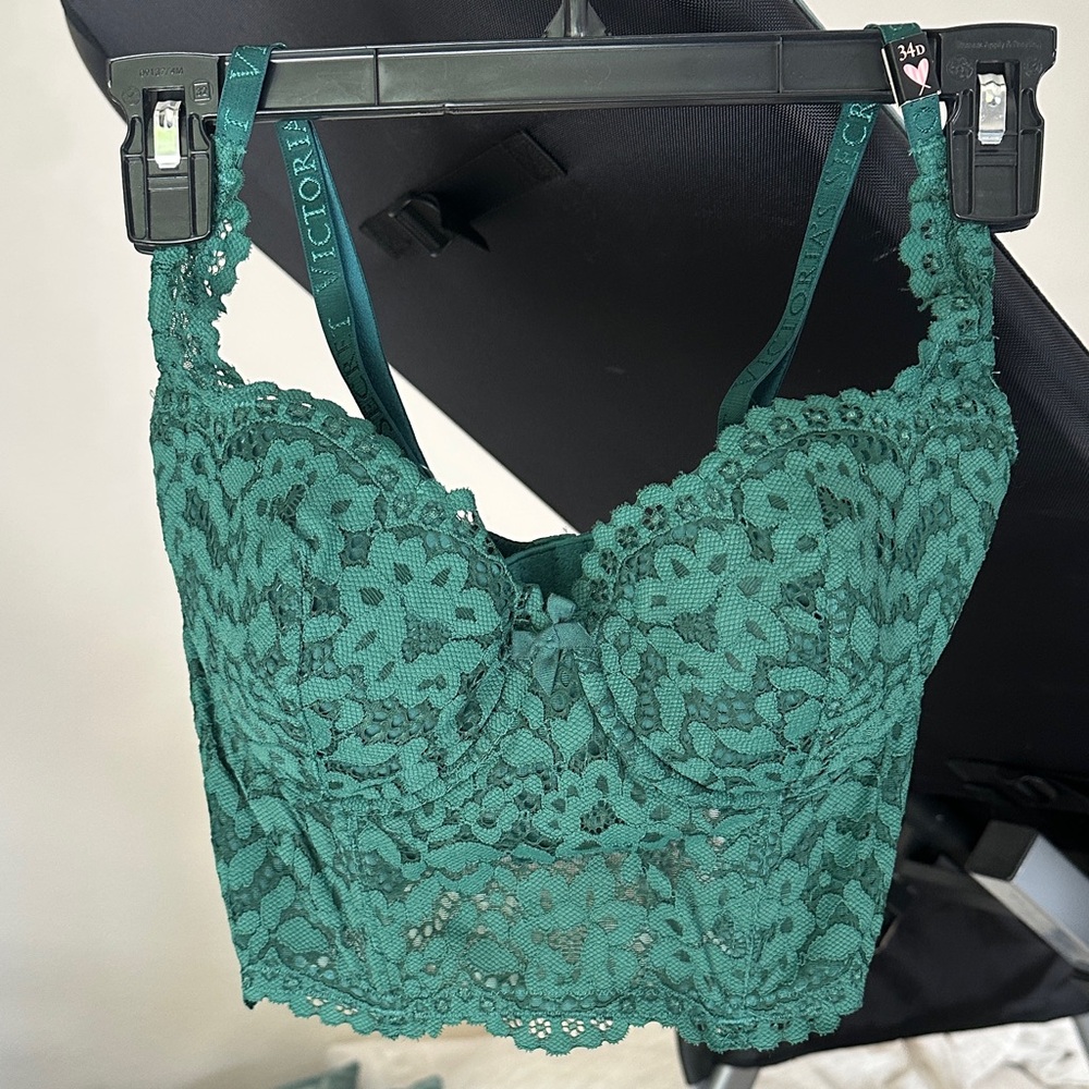 Victoria's Secret Lace Bralette in Green